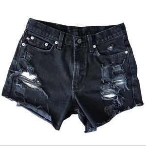 Polo Ralph Lauren Black Denim Shorts